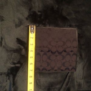 Coach Checkbook Cover - Black. New without tags.